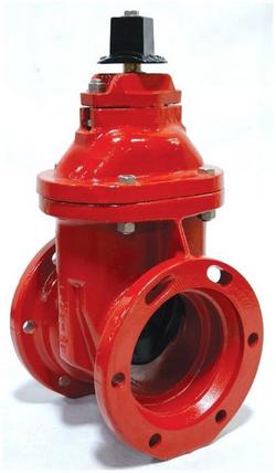 10 in. Flange x Mechanical Joint Ductile Iron Open Left Resilient Wedge Gate Valve (Less Accessories)