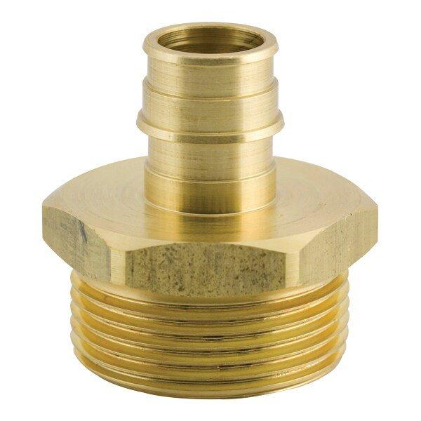 Uponor Brass Radiant Heating and Cooling Systems Hydronic Adapter 160 psi 200F 
