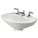 20-1/8 x 16-1/4 in. Oval Pedestal Bathroom Sink in White