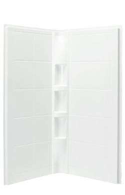 39 x 74-1/8 in. Shower Wall in White