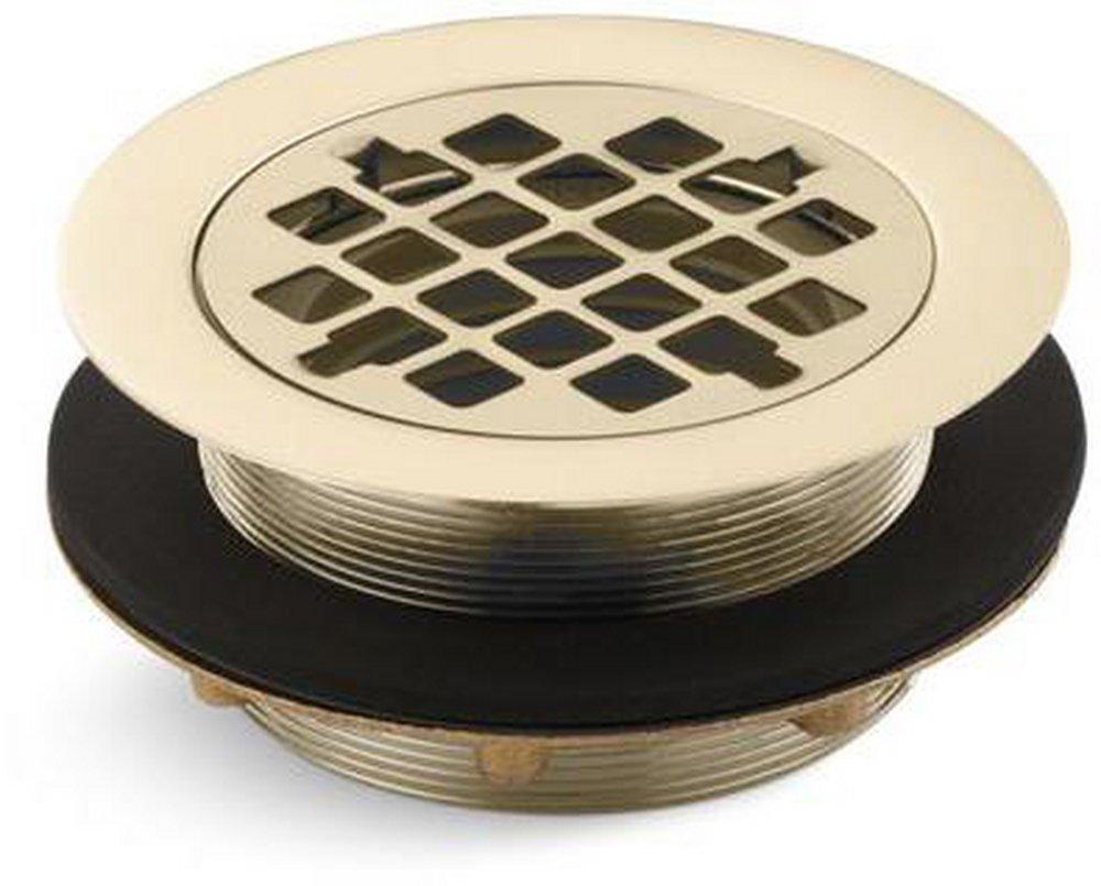 KOHLER Vibrant French Gold 2 in. Inside Caulk Bronze/Brass Shower Drain 