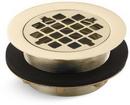 KOHLER Vibrant French Gold 2 in. Inside Caulk Bronze/Brass Shower Drain 