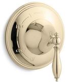 Pressure Balancing Valve Trim with Single Lever Handle in Vibrant French Gold