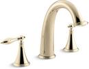 Two Handle Roman Tub Faucet in Vibrant French Gold