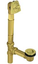1- 1/2 in. Adjustable Pop-Up Drain with Through the Floor Installations for 14 to 16 in Vibrant French Gold