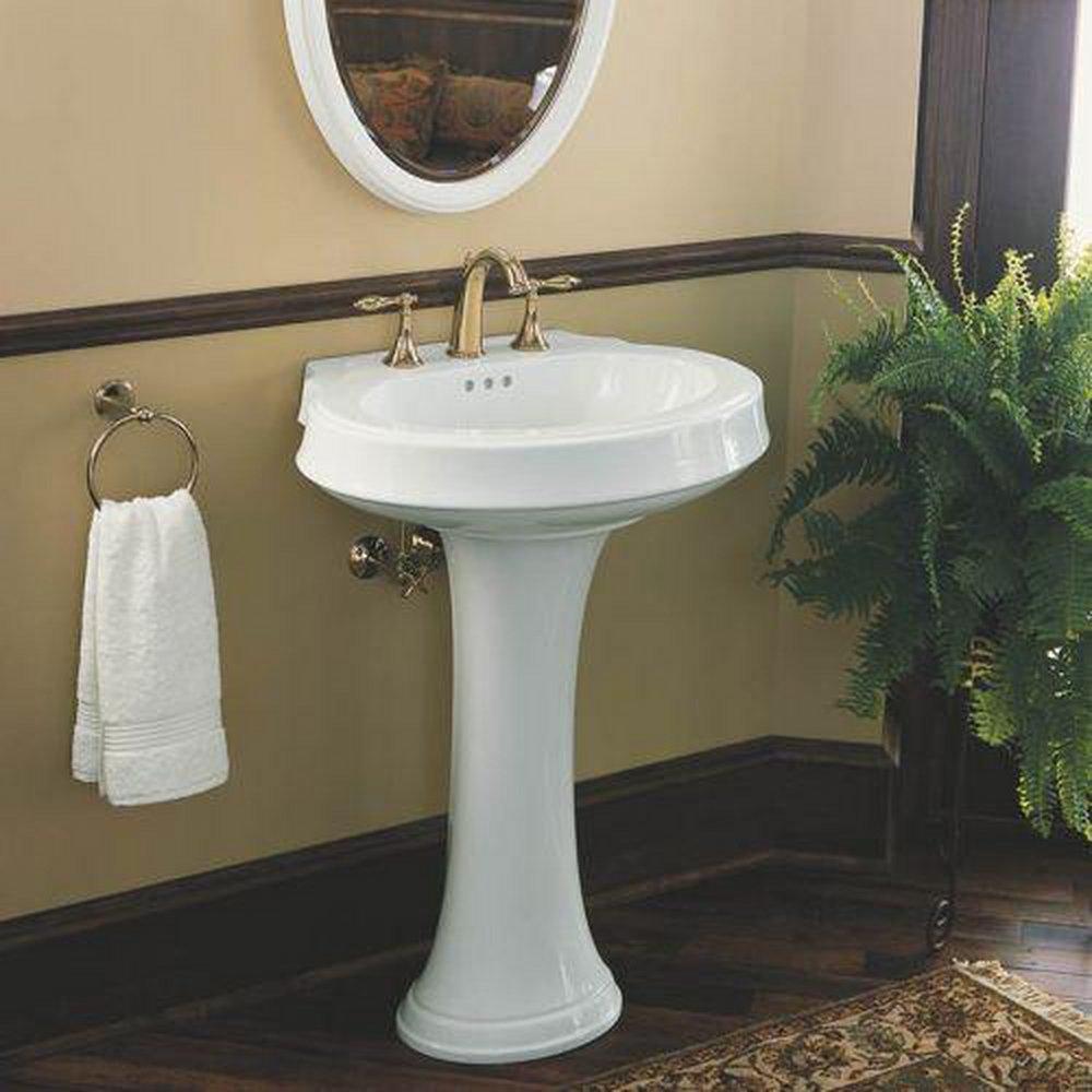 KOHLER Vibrant&reg; French Gold Two Handle Widespread Bathroom Sink Faucet 