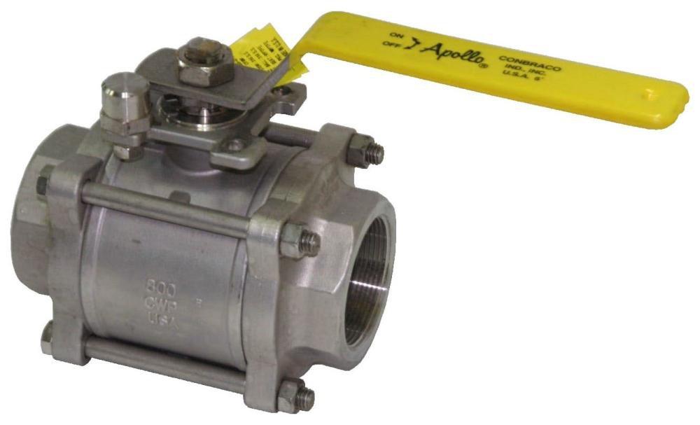 Apollo Valves CF8M Stainless Steel Full Port Threaded 1000# Ball Valve 
