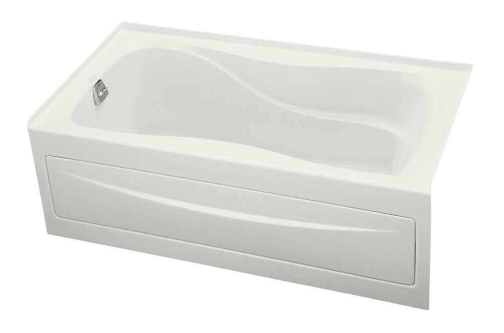 KOHLER White 60 x 32 in. Soaker Alcove Bathtub Left Drain 