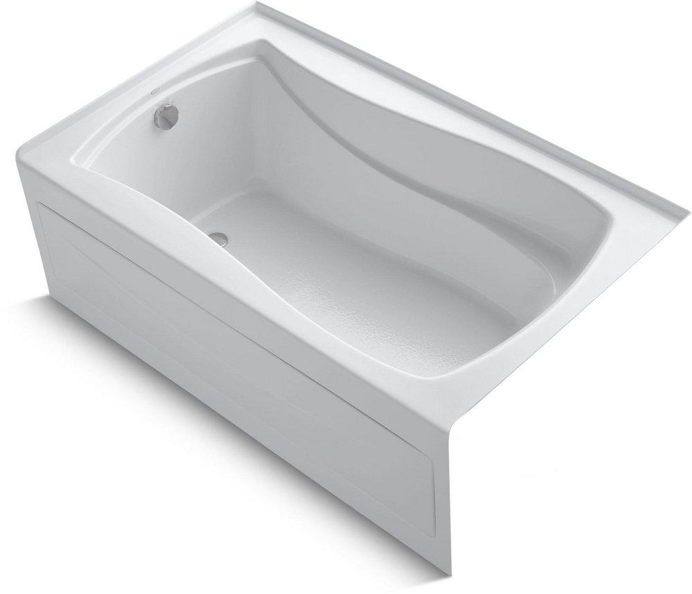 KOHLER White 60 x 36 in. Soaker Alcove Bathtub Left Drain 