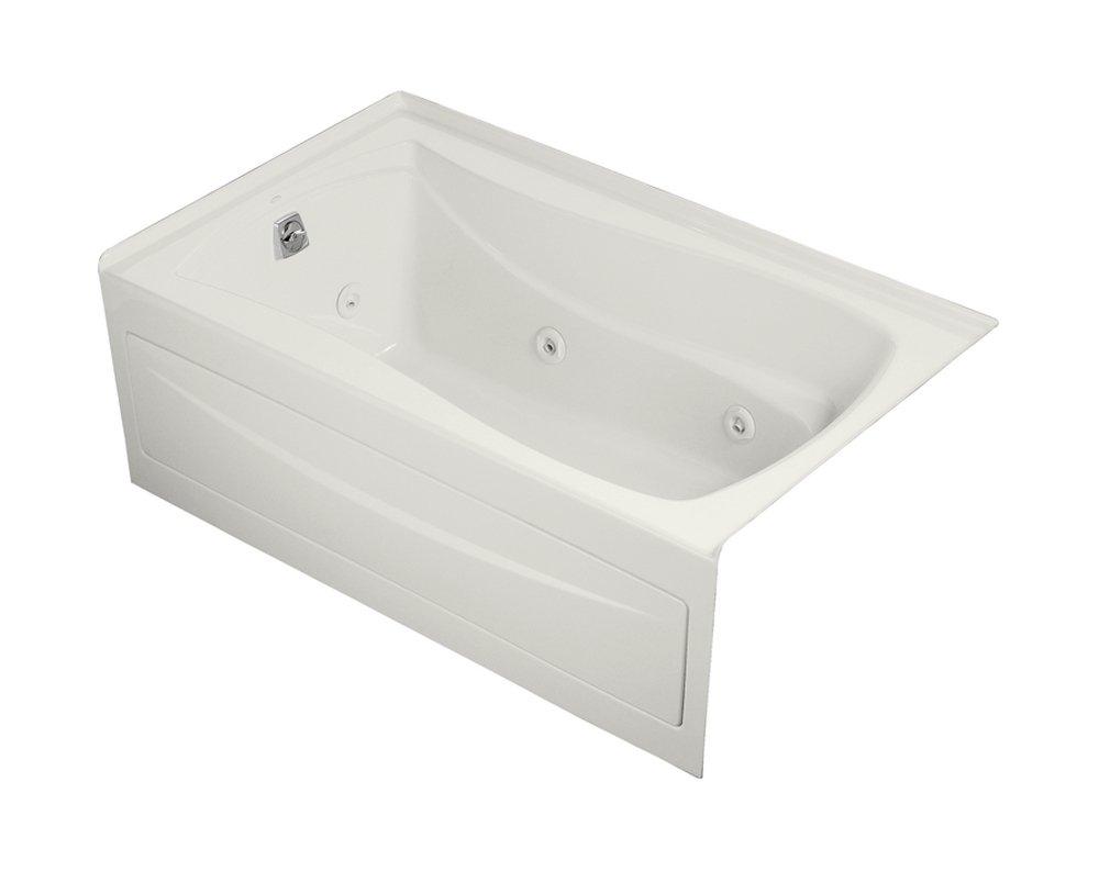 KOHLER White 60 x 36 in. Whirlpool Alcove Bathtub Left Drain 