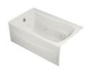 KOHLER White 60 x 36 in. Whirlpool Alcove Bathtub Left Drain 