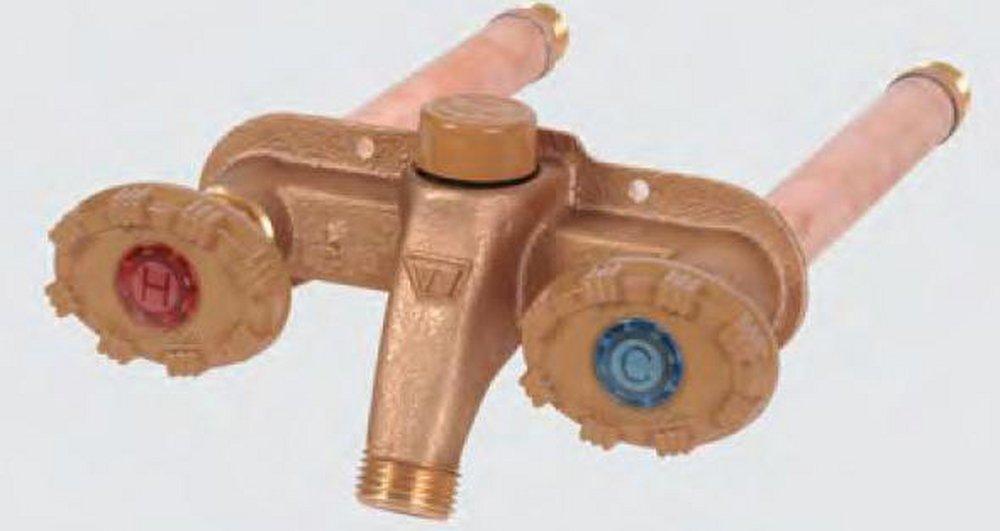 Woodford Manufacturing Rough Brass Sweat Freezeless Hot & Cold Faucet with Handle 