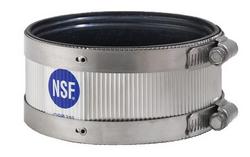 2 x 1-1/2 in. No Hub Reducing Standard Domestic Cast Iron Coupling