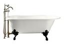 KOHLER White 66 x 36 in. Soaker Freestanding Bathtub with Reversible Drain 