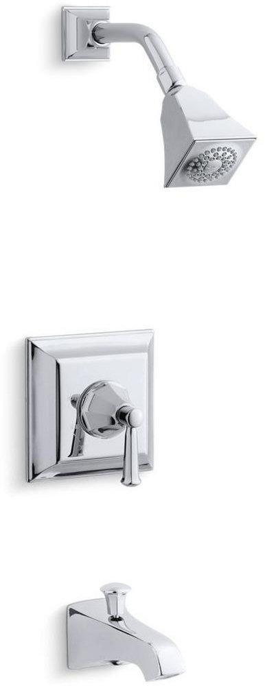 KOHLER Polished Chrome Single Lever Handle Pressure Balancing Bath and Shower Faucet Trim 