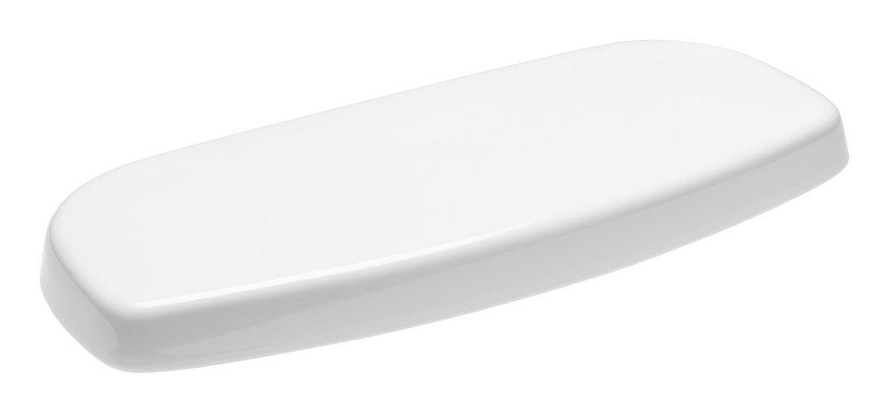 KOHLER White Tank Cover in Biscuit 