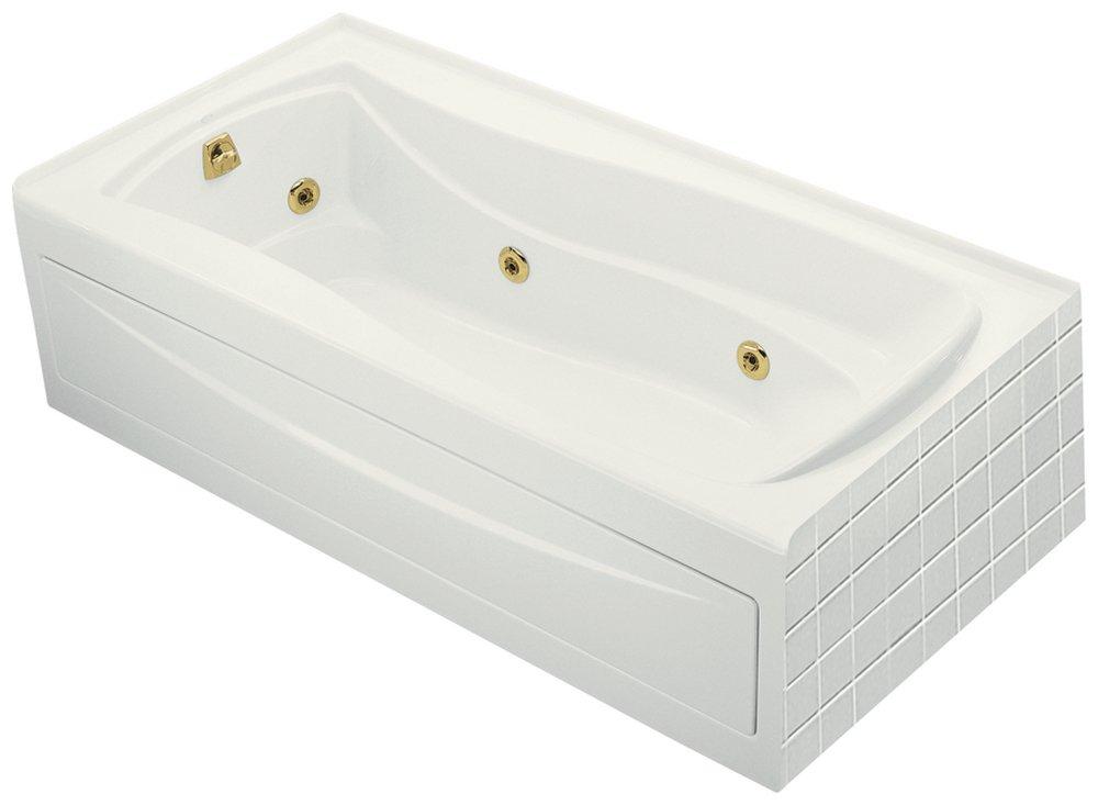 KOHLER White 72 x 36 in. Whirlpool Drop-In Bathtub with Left Drain 