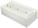 KOHLER White 72 x 36 in. Whirlpool Drop-In Bathtub with Left Drain 