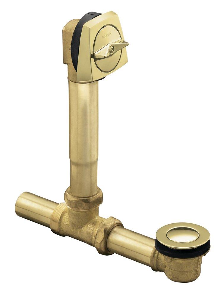 Vibrant&reg; French Gold 16 in. Brass Trip Lever Drain 