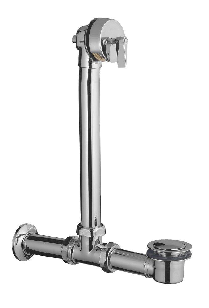KOHLER Polished Chrome Brass Trip Lever Drain 