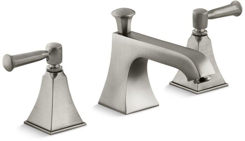 KOHLER Vibrant Brushed Nickel Two Handle Bathroom Sink Faucet 