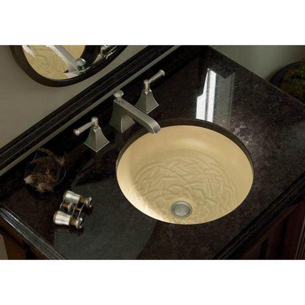 KOHLER Vibrant Brushed Nickel Two Handle Bathroom Sink Faucet 