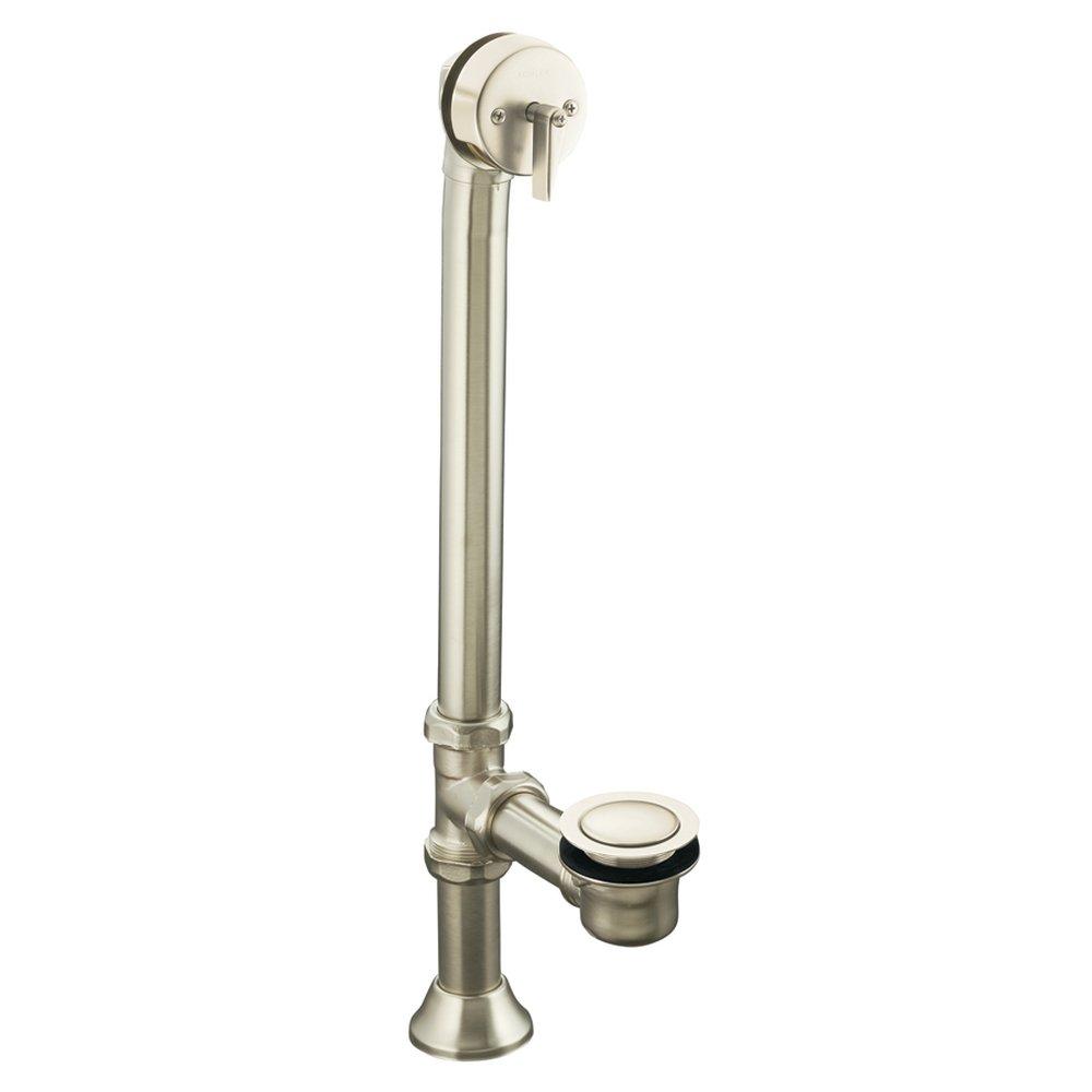 KOHLER Vibrant&reg; Brushed Nickel Brass Trip Lever Drain 