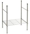 Brass Console Table Legs in Brushed Nickel