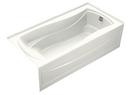 KOHLER White 72 x 36 in. Soaker Alcove Bathtub Right Drain 