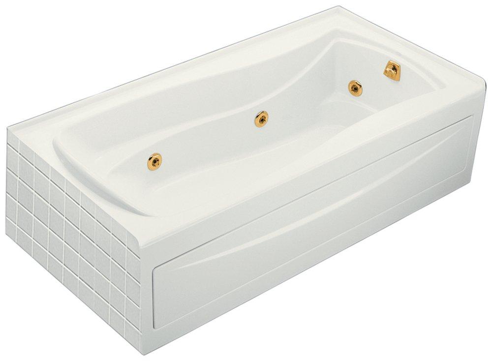 KOHLER White 72 x 36 in. Whirlpool Alcove Bathtub Right Drain 