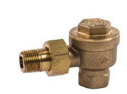 1/2" NPT RTA-125 Balanced Pressure Thermostatic Steam Trap, Brass, Angle Pattern, STD Capsule