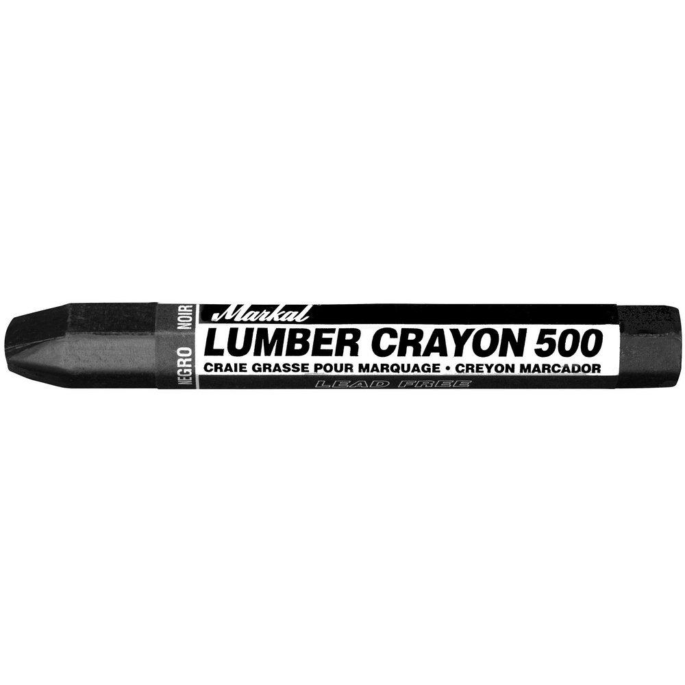 Markal&reg; Black 4-5/8 x 1/2 in. Clay Crayon 