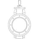 Crane Process Flow Technologies Carbon Steel Wafer RTFE Lever Handle Butterfly Valve 