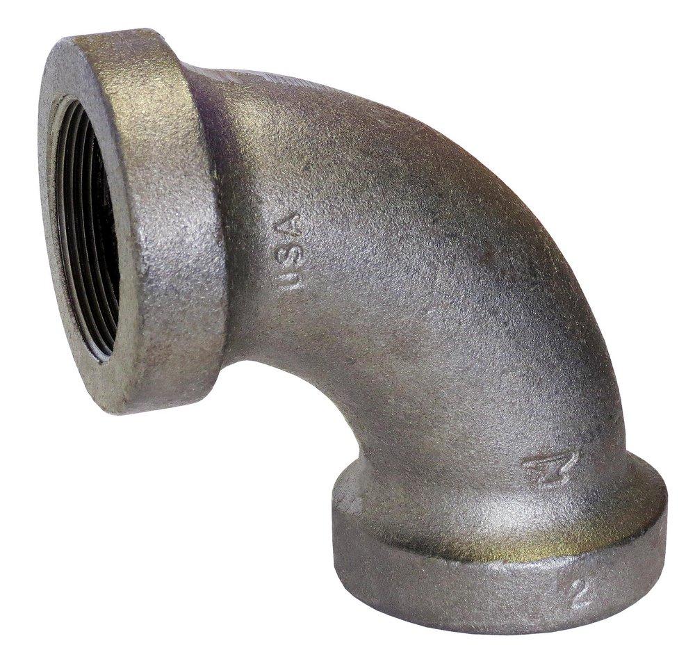 NPS x Female Black Cast Iron 90 Degree Elbow 