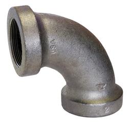 1-1/2 in. NPS x Female Black Cast Iron 90 Degree Elbow