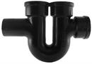 6 in. Spigot x Hub Service Cast Iron Running Trap with Double-Hub Vent