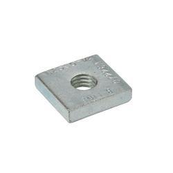 1/2 in. Black Steel Square Nut