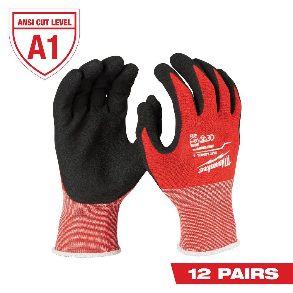 Cut Level 1 Nitrile Dipped Gloves - M 