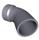 2 in. Spigot x Socket Straight and Long Sweep Plastic Closet 1/8 Degree Bend 