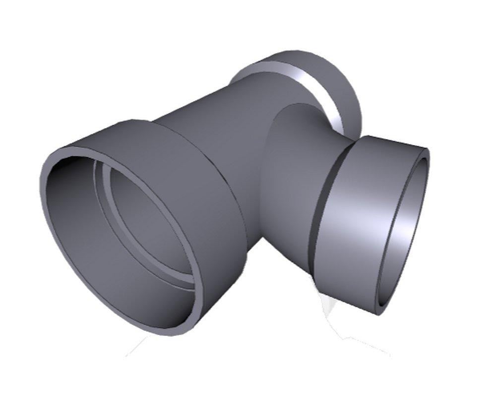 Georg Fischer Corporation Socket Reducing and Sanitary HDPE and Polypropylene Tee 