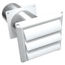 3 x 6 in. White Louvered Hood