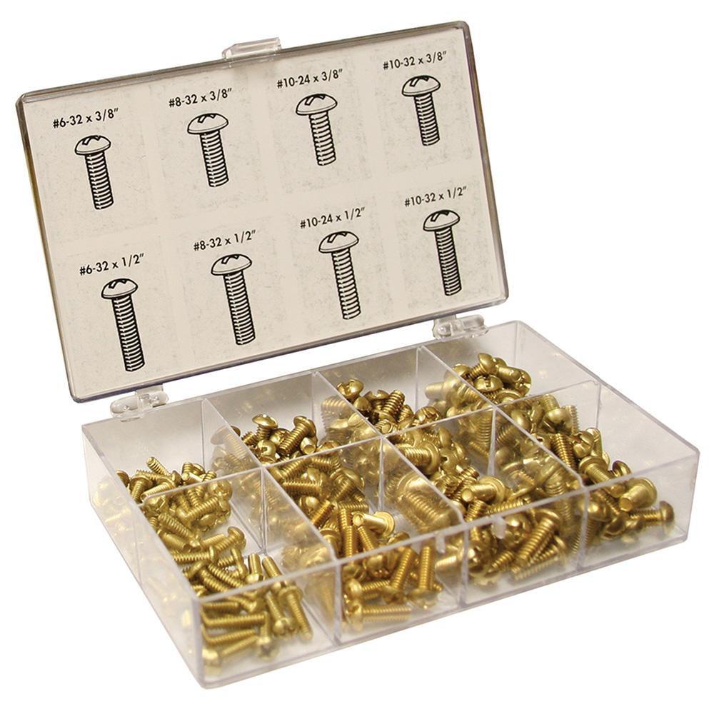 Jones Stephens Brass 200-Piece Bibb Screw Kit 