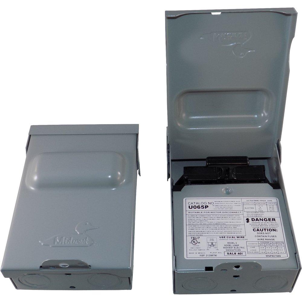 Midwest Electric Products Grey Disconnect Fused 