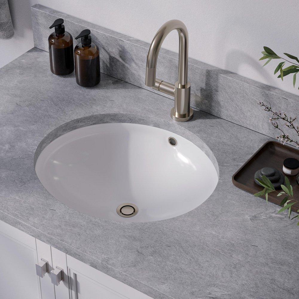 Dearborn Universal Pop Down Sink Drain in Brushed Nickel 