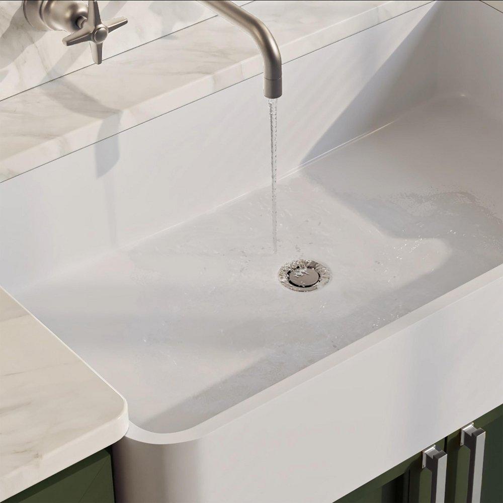 Dearborn Universal Pop Down Sink Drain in Brushed Nickel 