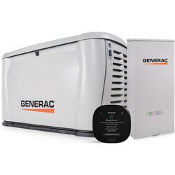 Generac 7329 28000 Watt Air-Cooled Dual Fuel (Liquid Propane/Natural Gas) Home Standby Generator 200A Automatic Transfer Switch & Ecobee by Generac Thermostat Included
