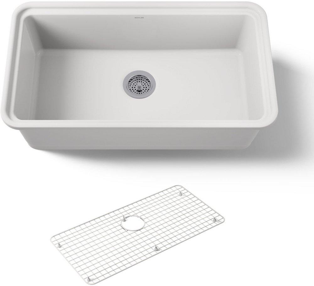 AUDRINE&trade; 33" SINGLE BASIN FIRECLAY SINK 