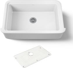 36 in. Undermount Farmhouse Fireclay Single Bowl Kitchen Sink in White