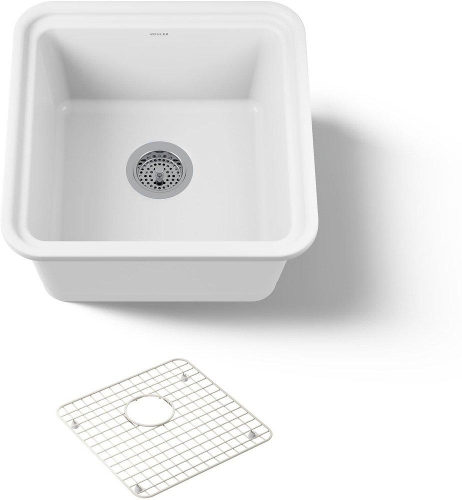 AUDRINE&trade; 18" SINGLE BASIN FIRECLAY SINK 