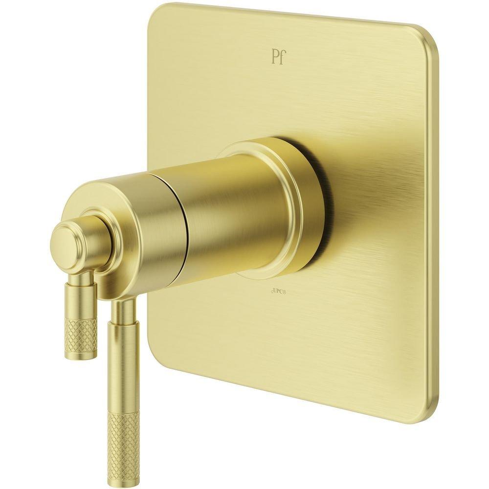 Hillstone Thermostatic Valve Only Trim Kit in Brushed Gold 